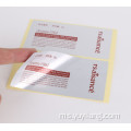 Percetakan Matte Emas Foil Paper Paper Custom Stickers